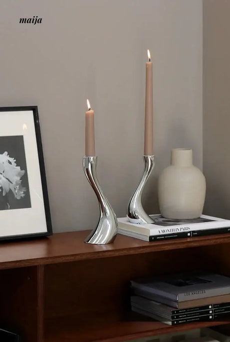 COLOURHUNTER Modern Metal Candle Holder from maija