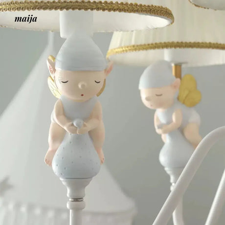 QXWD Butterfly Fairy Ceiling Lamp Children's Room from QXWD