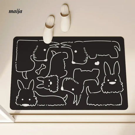 Puppy Field Bath Mat from maija