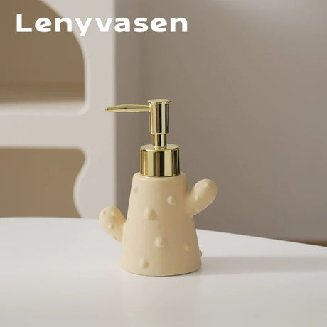 LENYVASEN Iris Ceramic Shower Gel Bottle from LENYVASEN