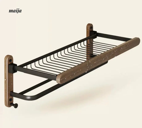 NHSJ Punch-Free Storage Basket and Towel Rack from NHSJ