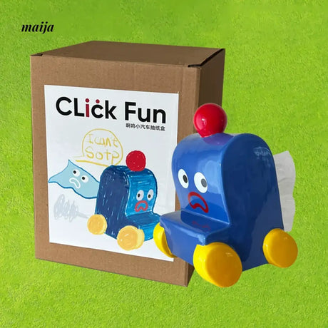 CLICK Big Eye Car Ceramic Tissue Box Original Design from NANCY