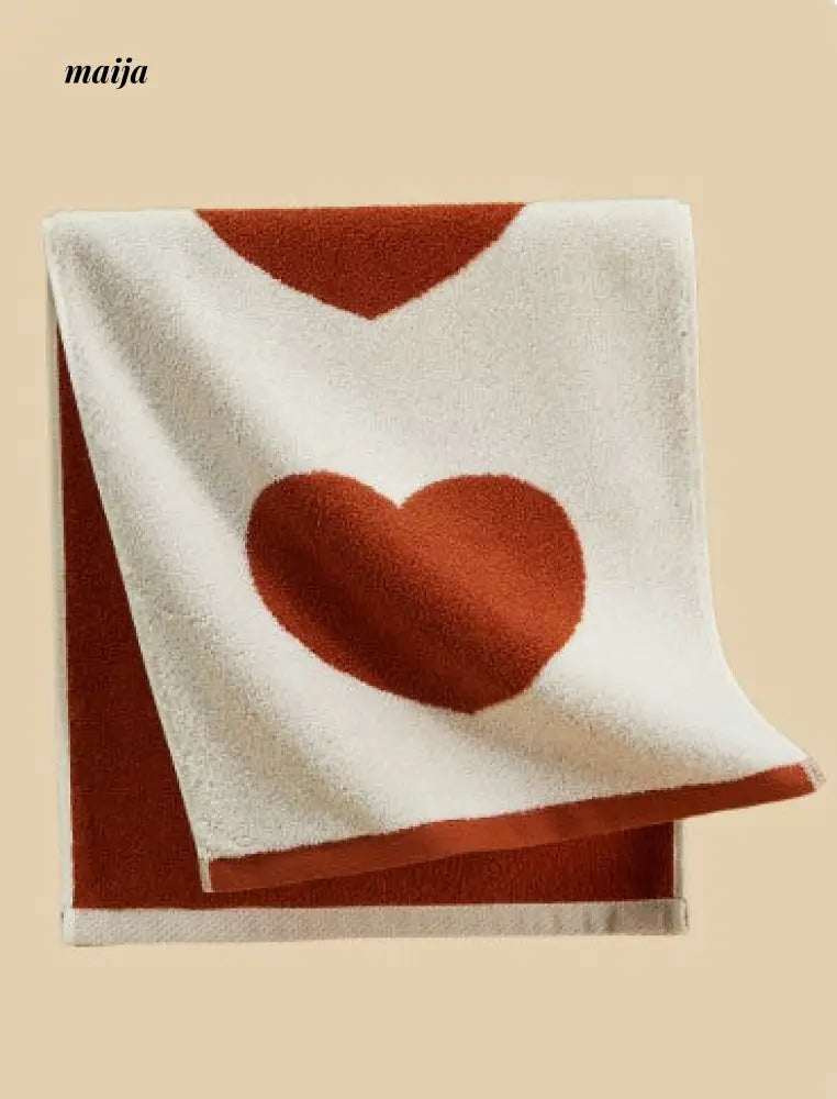 Love Heart Face Towel from Nuanyou