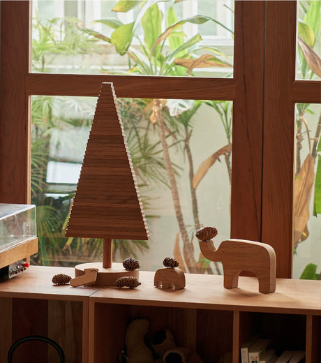 MUMO Hazel Solid Wood Christmas Tree Decor from MUMO