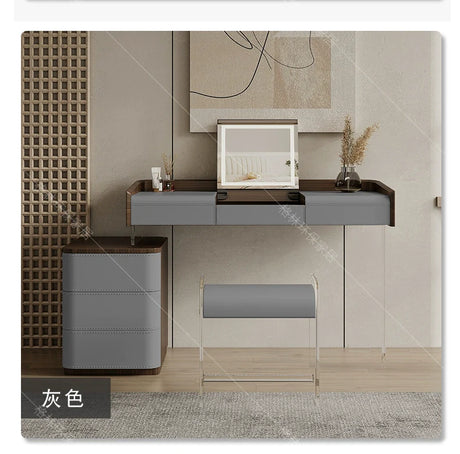 GEPH Mia Natural Wood Acrylic Dressing Table from GEPH