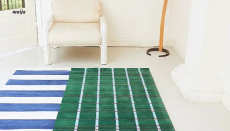 UNDERLAND Running Track Pattern Rug from UNDERLAND