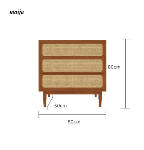HARUNO Betty Rattan Drawer Cabinet from HARUNO