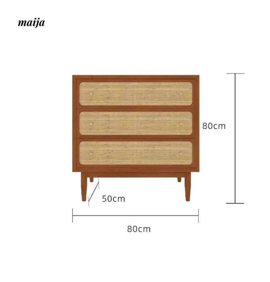 HARUNO Betty Rattan Drawer Cabinet from HARUNO