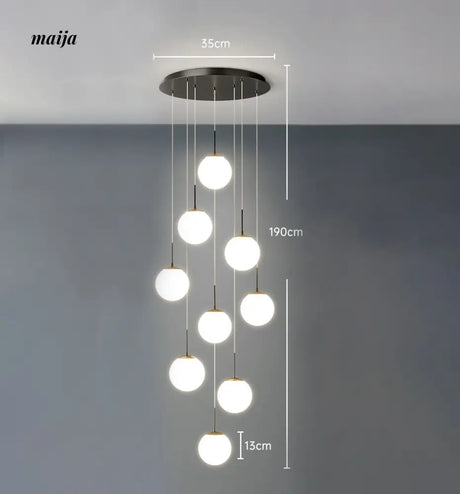 Round Staircase Chandelier from maija