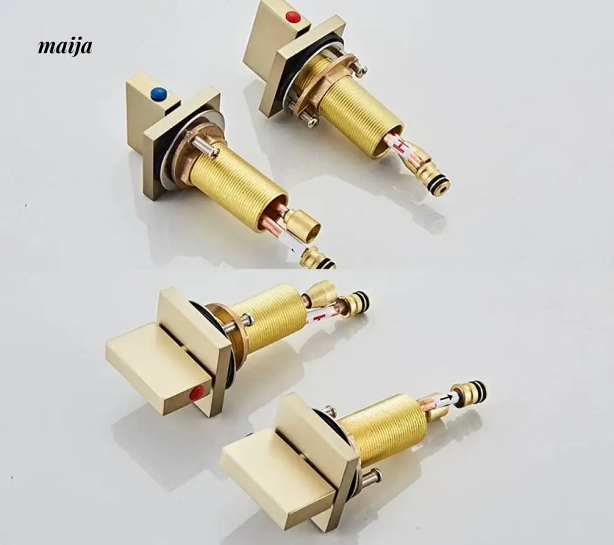 Bronze Waterfall Three Piece Basin Faucet from Kaiyashi