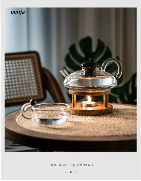 Wooden Candle Heating Stove from Zodian