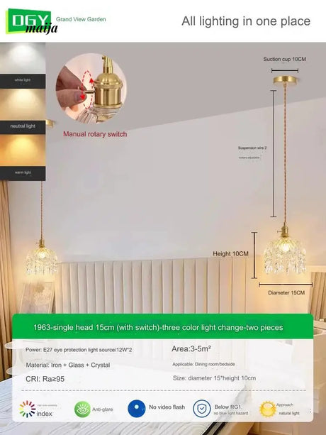 GVG Crystal Corridor Ceiling Light from GVG