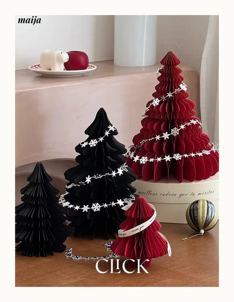 CLICK 3D Christmas Tree Origami Table Decor Stand Prop from CLICK