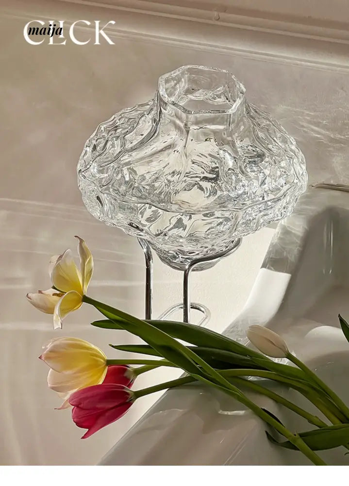 CLICK Glacier Glass Vase Large Space Decor from CLICK