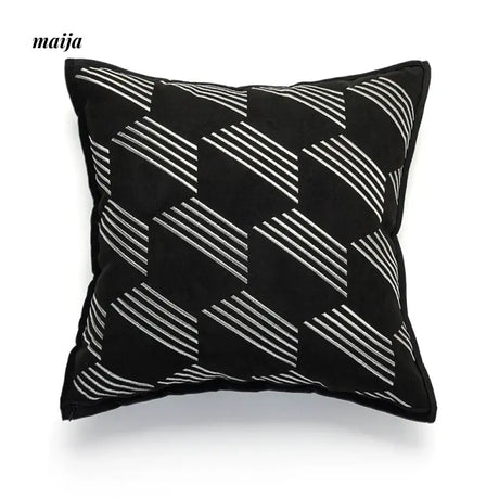 MISTYWOOD Modern Black and White Light Pillow from MISTYWOOD