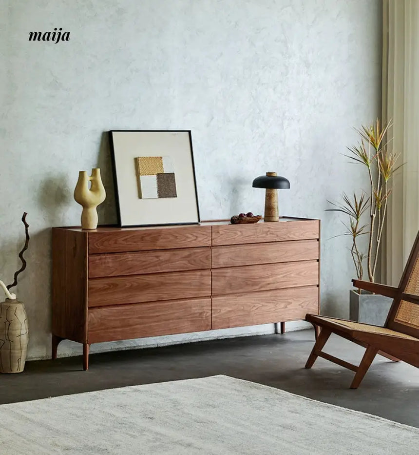 Keiko Solid Wood Wide Chest of Drawers from maija