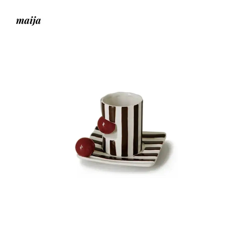 NAMO Muse Retro Striped Coffee Cup from NAMO