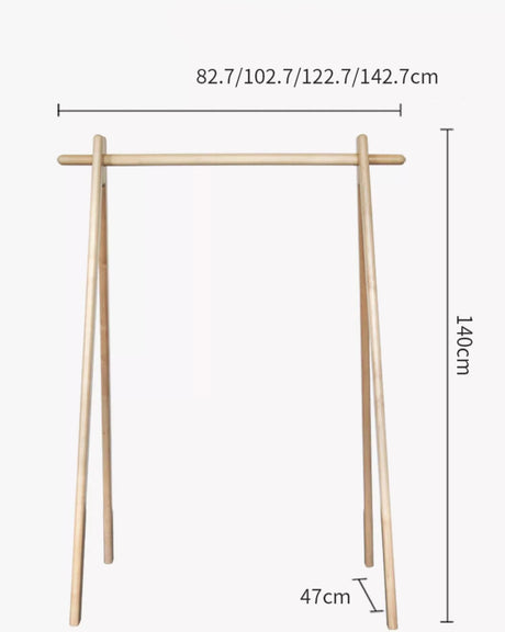 Jessie Solid Wood Clothing Rack from maija