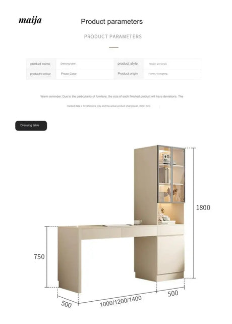 Tasnim Desk with Shelves from maija