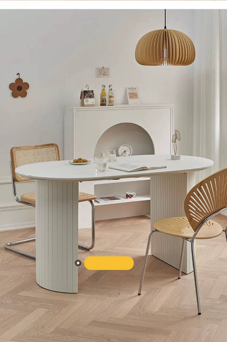 LAZYSPACE Claire Oval Rock Board Table from LAZYSPACE