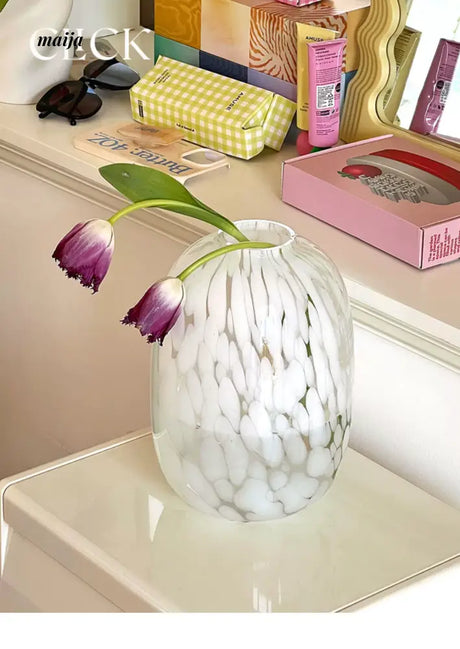 CLICK Big Belly Glass Vase for Hydroponic Flowers from CLICK