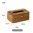MUYE Woven Rattan Tissue Box from MUYE