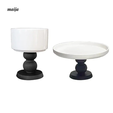 LIVETAI Coffee Cup and Plate with High Foot Set from LIVETAI