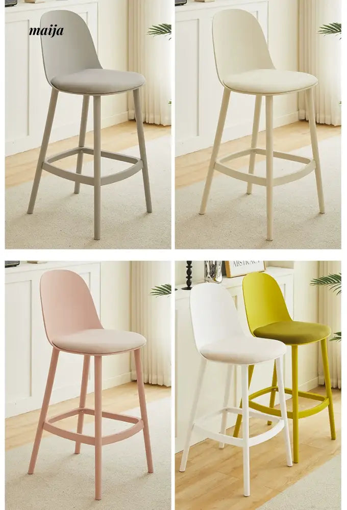 Colourful Plastic Bar Stool from BENCHAO