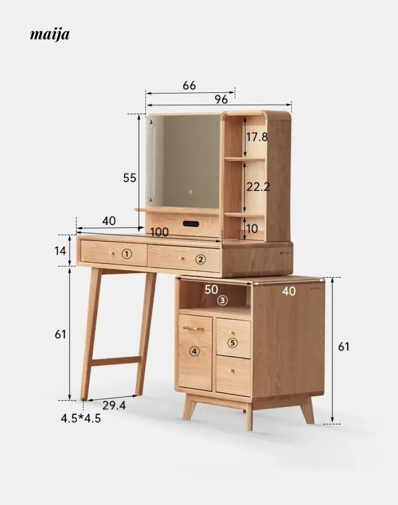 Sidney Dressing Table from Genji Wood Language