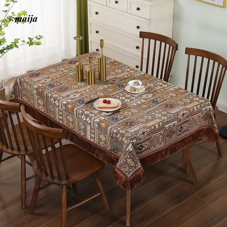 Geometric Vintage Tablecloth from maija