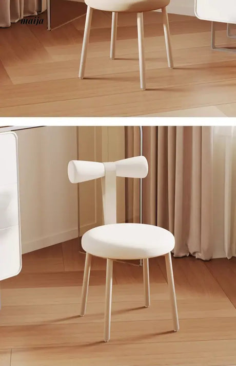 Bow Cream Dressing Chair from Kaiyashi