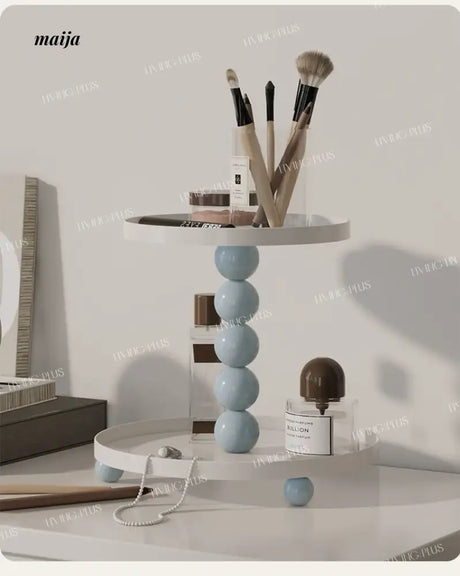 LIVINGPLUS Double-Layer Cosmetic Storage Rack from LIVINGPLUS