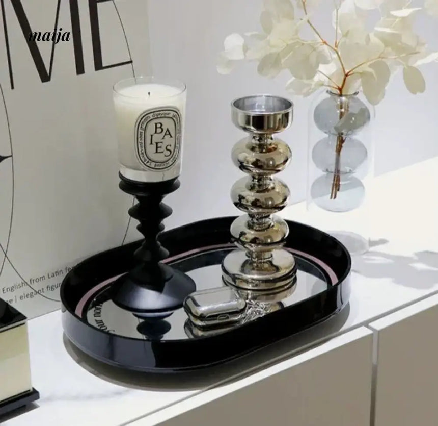 COLOURHUNTER Genuine Black Retro Candle Holder from COLOURHUNTER