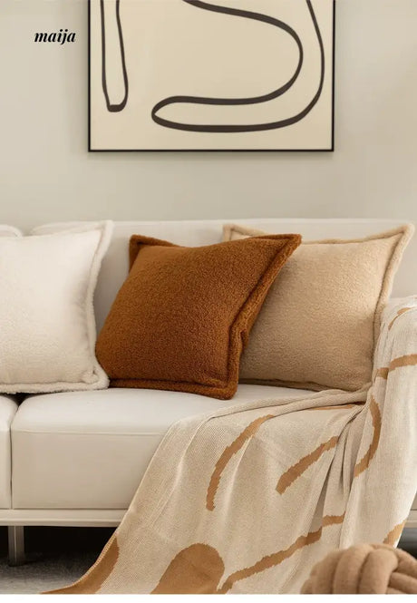 MISTYWOOD Milk Tea Pillow with Floral Pillowcase from MISTYWOOD