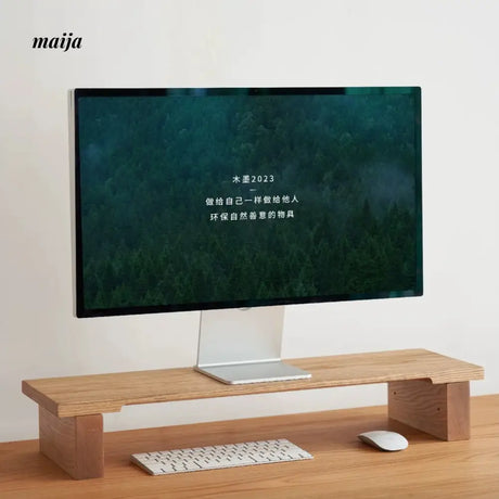 MUMO Clara Solid Wood Desktop Storage Riser from MUMO