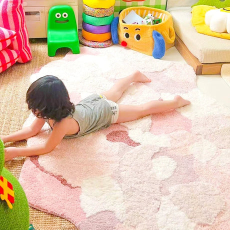KENZAKI Sakura Snow Washable Rug from KENZAKI