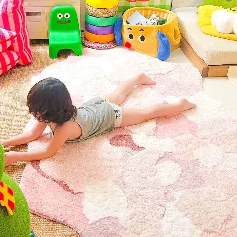 KENZAKI Sakura Snow Washable Rug from KENZAKI