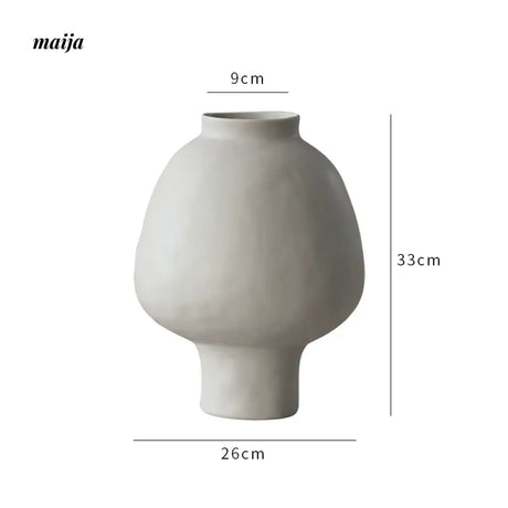 Amelie French Cream Style Handmade Ceramic Vase from maija