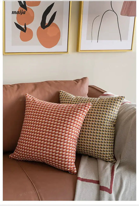 MISTYWOOD Orange Rectangular Sofa Pillow from MISTYWOOD