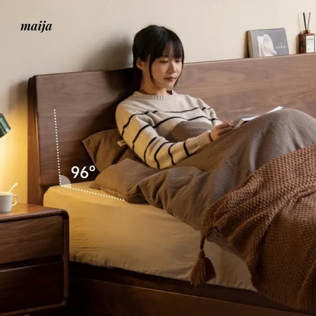 GENJI High Bunk Solid Wood Box Bed from GENJI