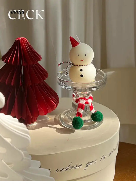 CLICK 3D Snowman Candle for Festive Decor from CLICK