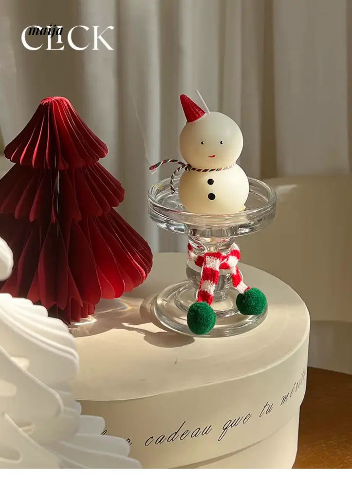 CLICK 3D Snowman Candle for Festive Decor from CLICK