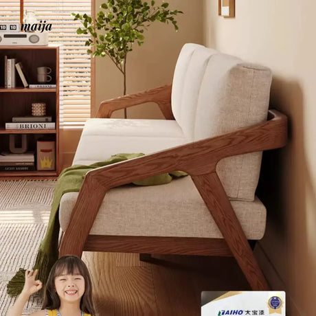 Mikolaj Solid Wood Sofa from AI