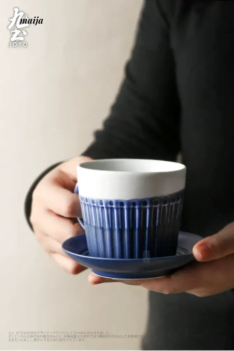 JOTO Eight Year Handmade Ceramics Couple Coffee Cup from JOTO