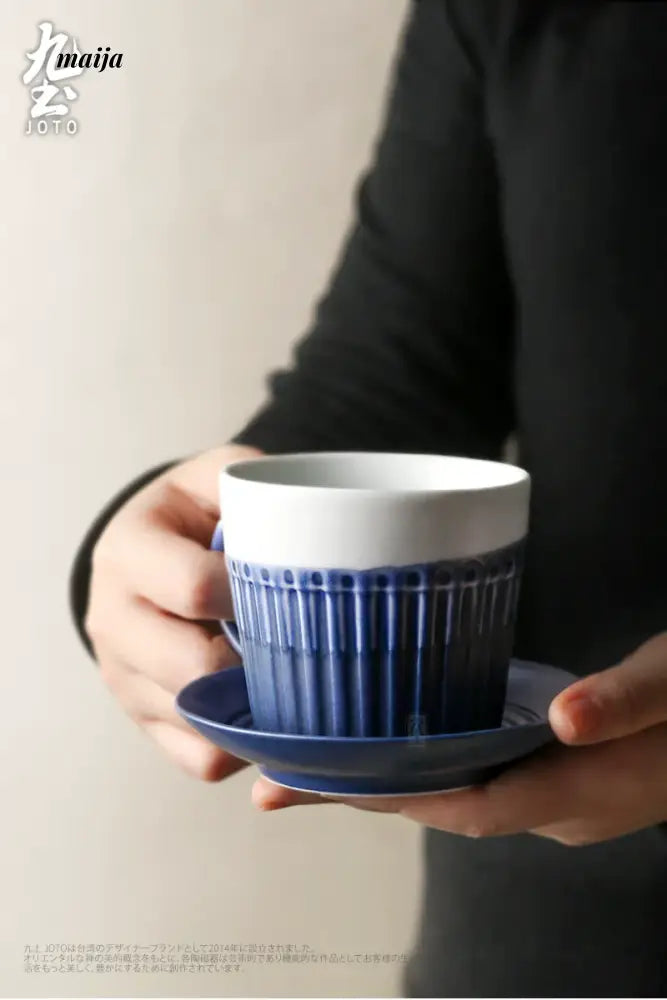 JOTO Eight Year Handmade Ceramics Couple Coffee Cup from JOTO