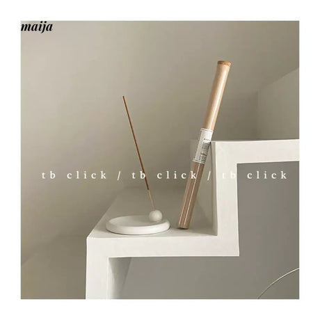 CLICK White Ceramic Incense Tray Nordic Design from CLICK