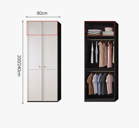 AIWO Orion One-Door Ceiling-High Wardrobe with Corner Desk Integration from AIWO