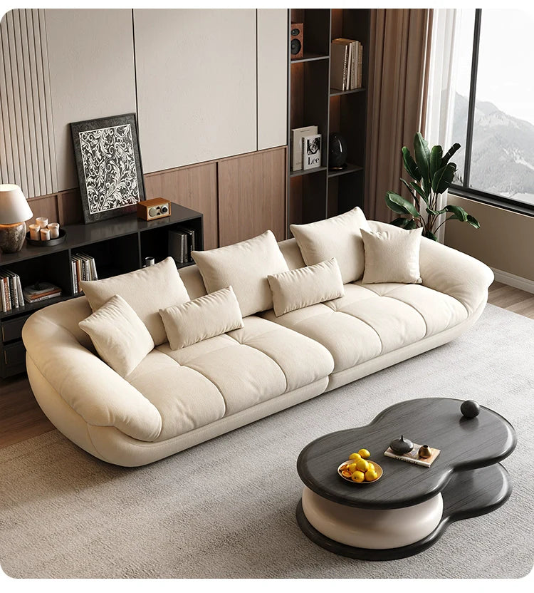 DIPU Serena Cream Minimalist Leisure Sofa from DIPU
