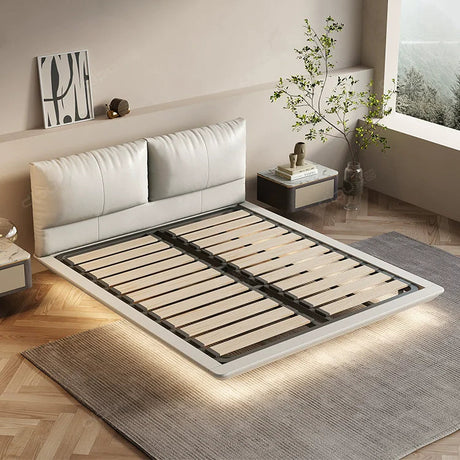 DIPU Diego Minimal Suspended Leather Bed from DIPU