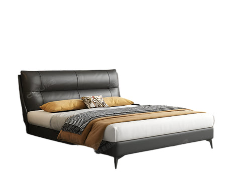 DIPU Cecilia Yellow Cowhide Bed from DIPU